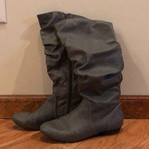 Grey Calf Boots